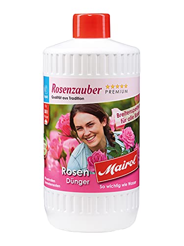 Eva Shop® Mairol Premium Rosendünger Rosenzauber Blumendünger Blütenwunder Liquid Mineralischer Universal-Dünger für alle Rosensorten - Erhöht die Anzahl der Blütenknospen 1000ml von Eva Shop