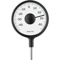 Eva Solo - Außenthermometer (Mechanisch), Ø 11 cm, schwarz (mit Stab) von Eva Solo