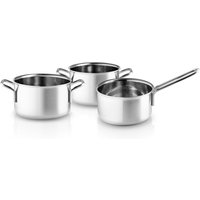 Eva Trio - Multi Set Topfset (3-tlg.), Stielkasserolle 1.8 l / Kochtopf 2.2 l / Kochtopf 3.6 l von Eva Solo