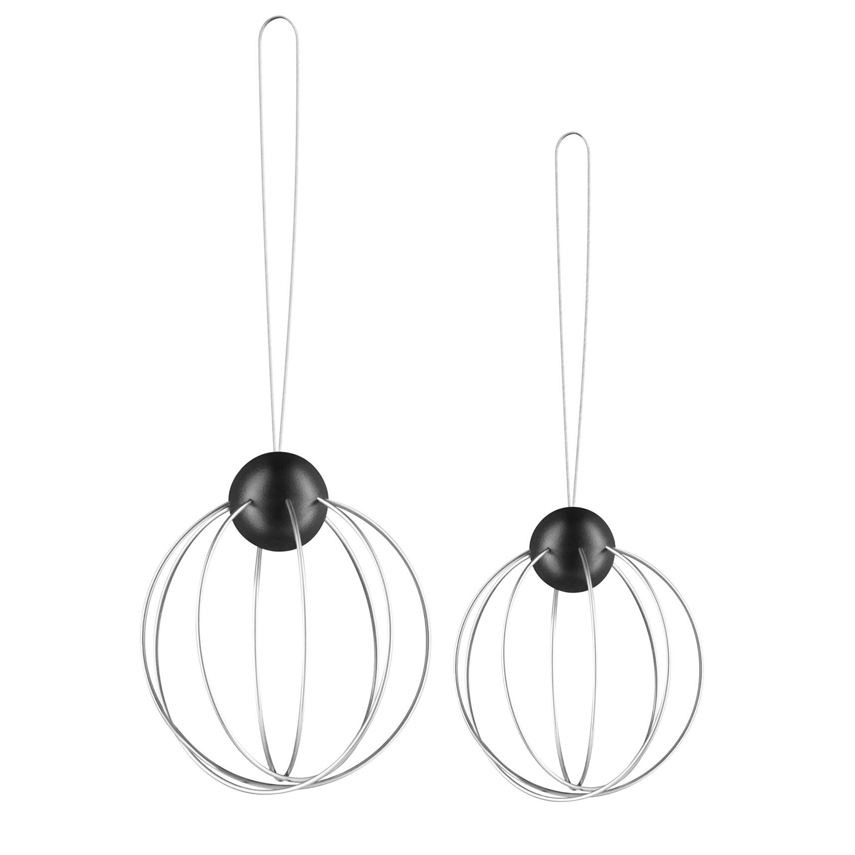 Eva Solo - Meisenkugelhalter 2er Set - schwarz, edelstahl/Ø 8cm von Eva Solo