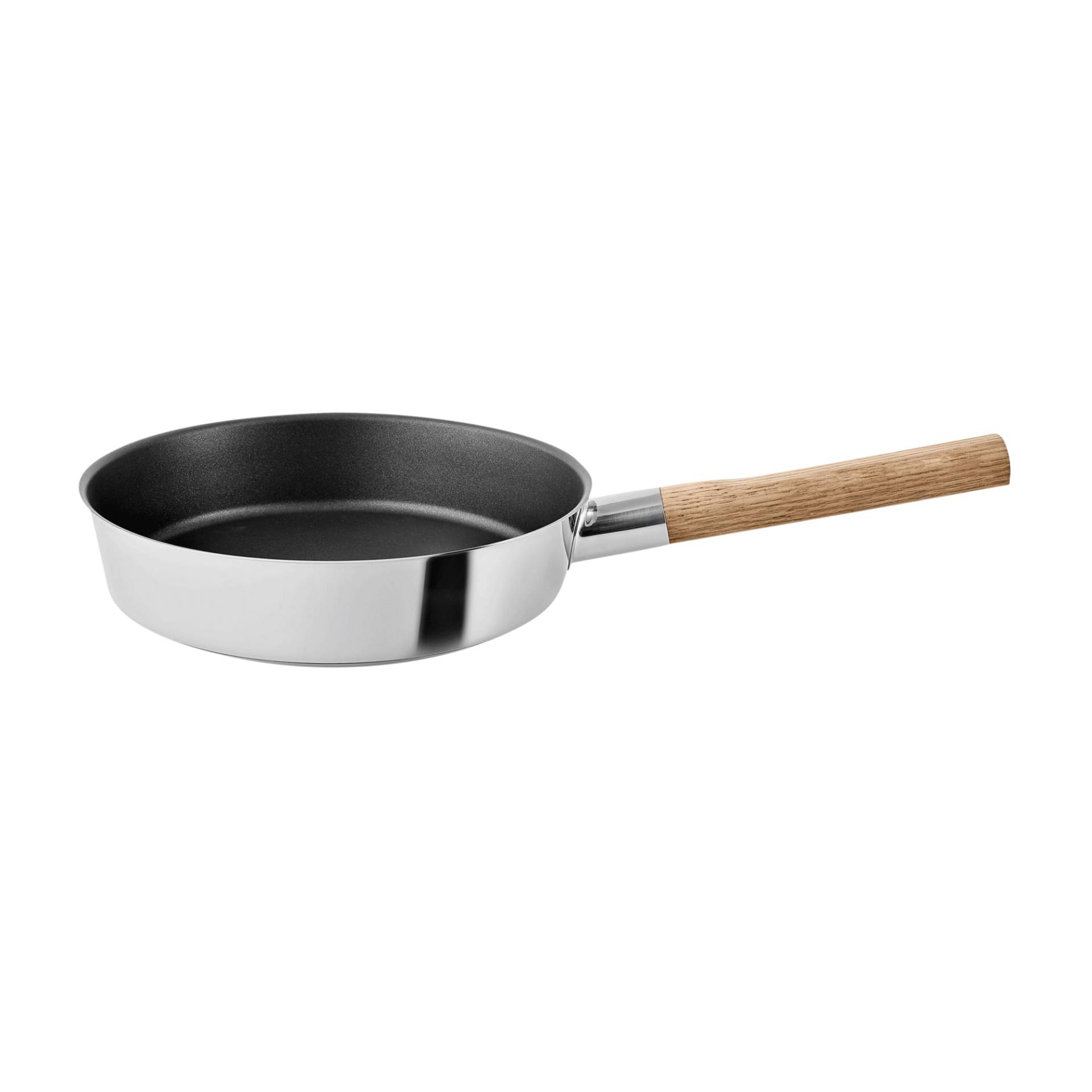 Eva Solo - Nordic Kitchen Bratpfanne Edelstahl Ø 24cm - edelstahl/H x Ø 9x24cm/nicht spülmaschinenfest von Eva Solo