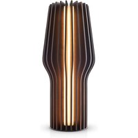 Eva Solo - Radiant LED Akku-Leuchte Ø 9,5 x H 27,5 cm, Eiche geräuchert von Eva Solo