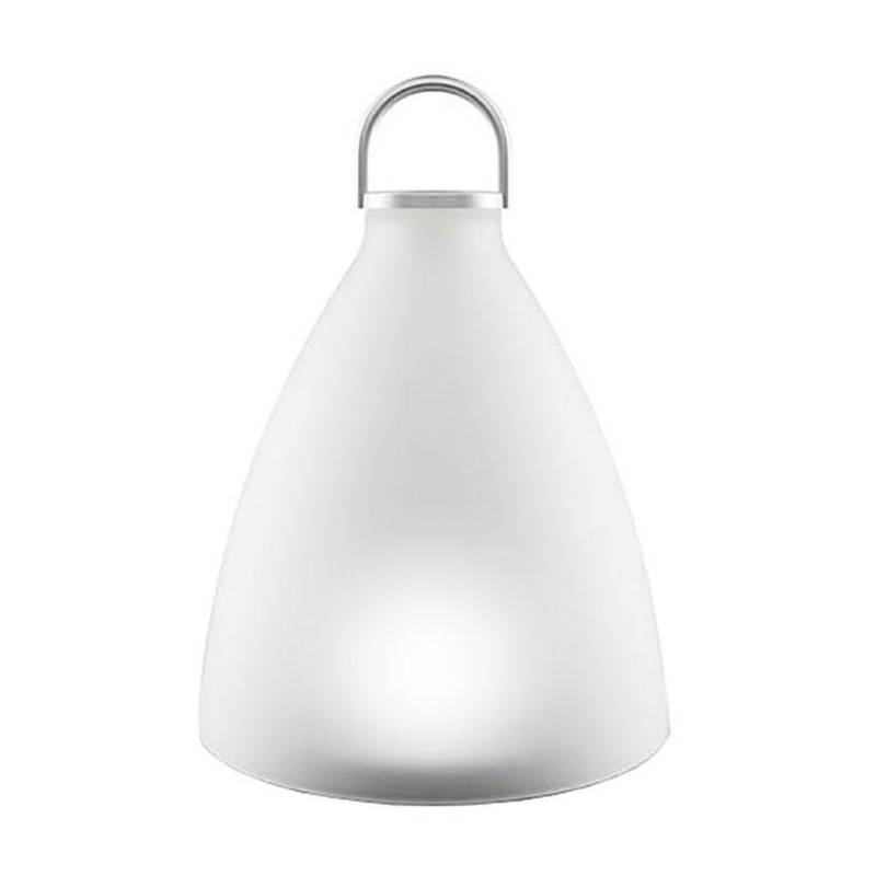 Eva Solo - SunLight Bell Solarleuchte groß - weiß/Frostglas/H x Ø 30x21cm/2700K/5.2V/60mA/0.65 W von Eva Solo