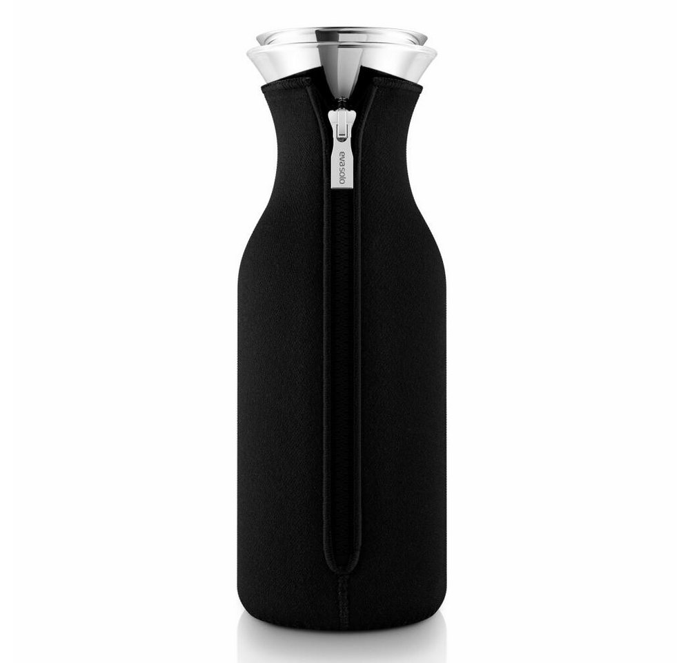 Eva Solo Wasserkanne mit Manschette Glas/Edelst/Stoff Schwarz 1 L, 1 l von Eva Solo