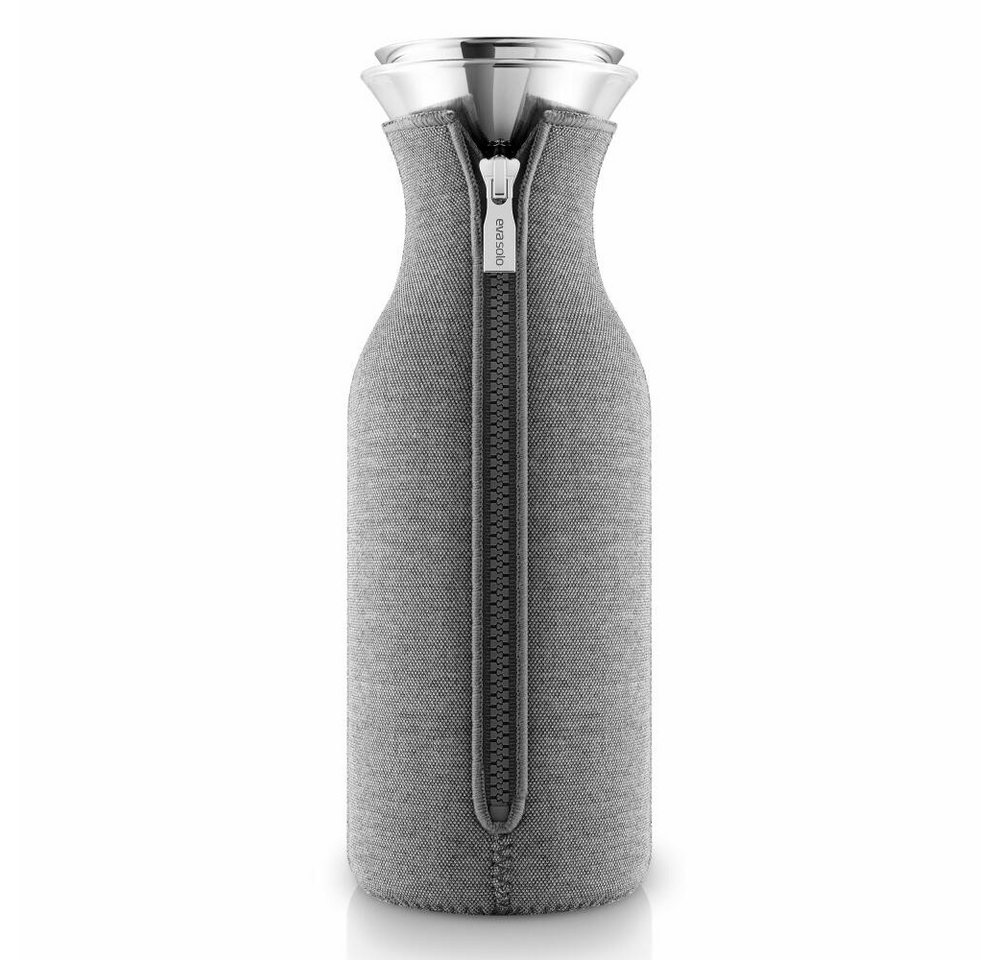 Eva Solo Wasserkanne mit Manschette Glas/Edelstahl/Stoff Dunkelgrau 1 L, 1 l von Eva Solo