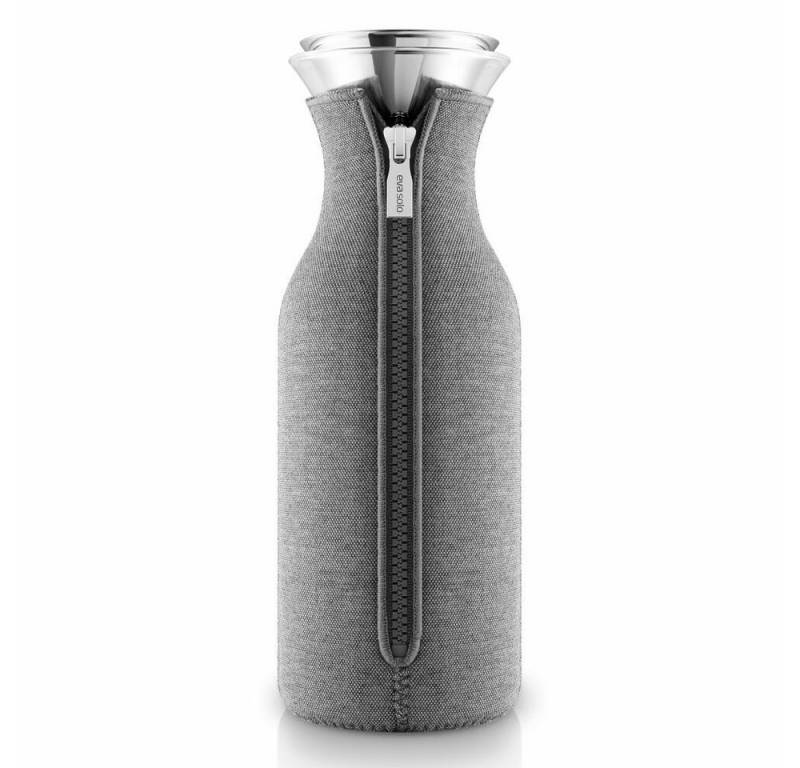Eva Solo Wasserkanne mit Manschette Glas/Edelstahl/Stoff Dunkelgrau 1 L, 1 l von Eva Solo