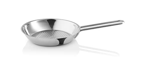 Eva Trio | Bratpfanne Ø20 SS honeycomb | Mit Waffelboden – ein besonderes Muster, das ein Festbacken der Speisen verhindert | stainless steel von Eva Trio