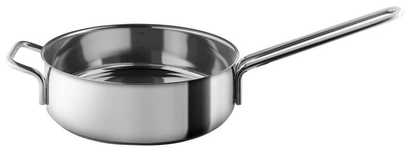 Eva Trio Schmorpfanne Steel Line Sautépfanne Ø 24 cm Edelstahl recycelt, Edelstahl (90% recycelt) von Eva Trio