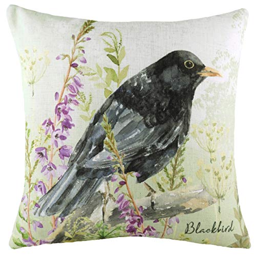 Evans Lichfield Amsel Kissenbezug, Multi, 43 x 43cm von Evans Lichfield