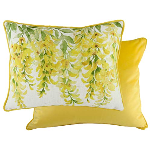 Evans Lichfield Blossoms Laburnum Kissenbezug, gelb, 43 x 33cm von Evans Lichfield