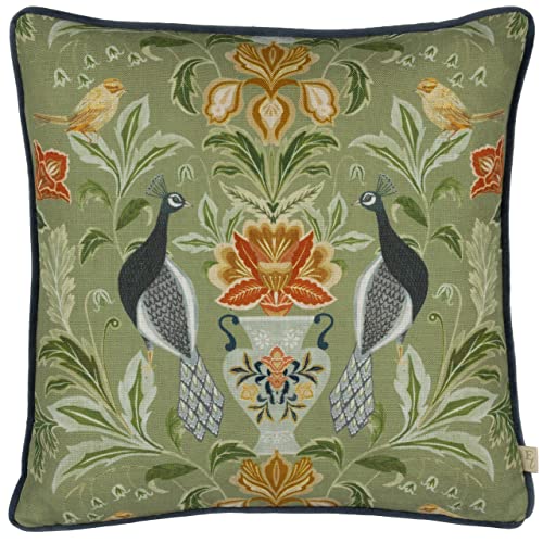 Evans Lichfield Chatsworth Kissen, Pfauen-Design, mit Polyester-Füllung von Evans Lichfield