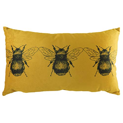 Evans Lichfield Gold Bee Polyester gefülltes Kissen, 30 x 50cm von Evans Lichfield