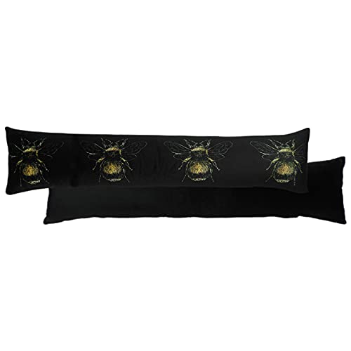 Evans Lichfield Gold Bee Zugluft, Polyester, Schwarz, 92 x 23 cm von Evans Lichfield