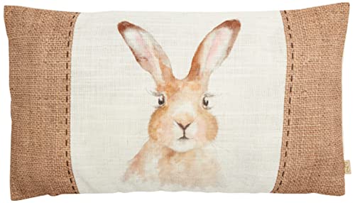 Evans Lichfield Hessischer Hare Kissenbezug, Weiß, 30 x 50cm von Evans Lichfield