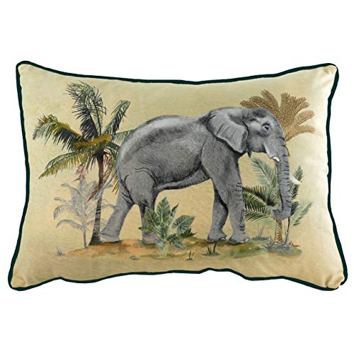 Evans Lichfield Kibale Kissenbezug Elefant, Polyester, Mehrfarbig, 35 x 50cm von Evans Lichfield