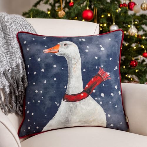 Evans Lichfield Christmas Goose Piped Kissenbezüge von Evans Lichfield