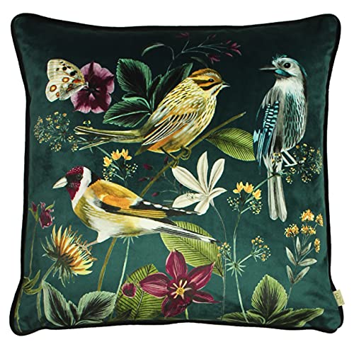 Evans Lichfield Mitternachtsgarten Kissenbezug, Vögel, 43 x 43cm von Evans Lichfield