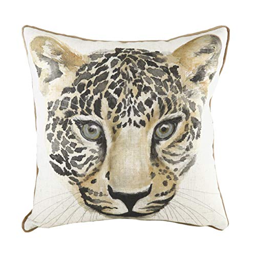 Evans Lichfield Safari Leopard MB Kissenbezug, Polyester, Weiß, 45 x 45cm von Evans Lichfield