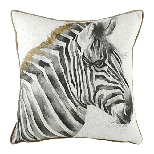 Evans Lichfield Safari Zebra MB Kissenbezug, Weiß, 45 x 45cm von Evans Lichfield