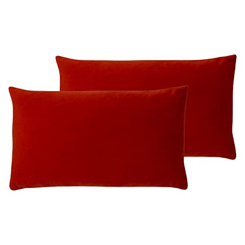 Paoletti Sunningdale Feder gefüllte Kissen (Twin Pack), Polyester, Flame, 30 x 50cm, 2 von Paoletti