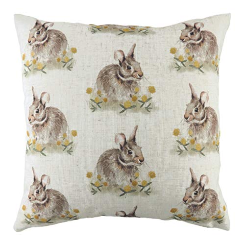 Evans Lichfield Woodland Hare Repeat Kissenbezug, Mehrfarbig, 43 x 43 cm von Evans Lichfield