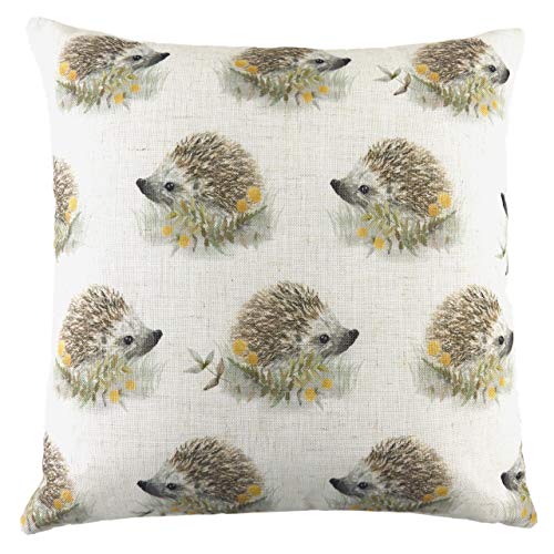 Evans Lichfield Woodland Igel Repeat Kissenbezug, Mehrfarbig, 43 x 43 cm von Evans Lichfield