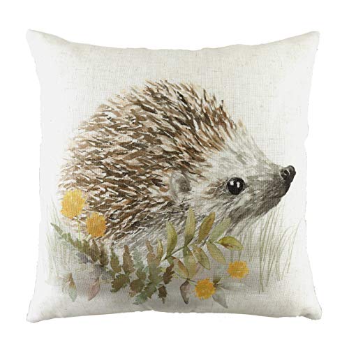 Evans Lichfield Woodland Igel Kissen mit Federfüllung, weiß, 43 x 43 cm von Evans Lichfield