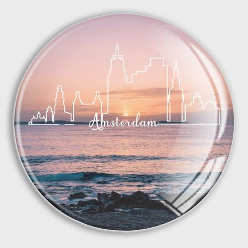 Evans1nism Glas-Kühlschrankmagnete, Niederlande, Amsterdam, Skyline, starke Magnete, Urlaubsmomento, runde Magnete, Landschaft, runde Kühlschrankmagnete, Dekoration für Zuhause, Büro, Schule Evans1nism Glas-Kühlschrankmagnete, Niederlande, Amsterdam, Skyline, starke Magnete, Urlaubsmomento, runde Magnete, Landschaft, runde Kühlschrankmagnete, Dekoration für Zuhause, Büro, Schule von Evans1nism