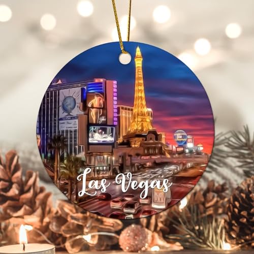Evans1nism Las Vegas City Weihnachten Porzellan Ornament Skyline Gebäude Urlaub Andenken Wolkenkratzer Urlaub 8,1 cm doppelseitiger Druck zum Aufhängen für Dekoration Weihnachten Winter Evans1nism Las Vegas City Weihnachten Porzellan Ornament Skyline Gebäude Urlaub Andenken Wolkenkratzer Urlaub 8,1 cm doppelseitiger Druck zum Aufhängen für Dekoration Weihnachten Winter von Evans1nism