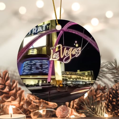 Evans1nism Las Vegas City Weihnachten Runde Ornament Stadt Landschaft Urlaub Andenken Skyline Gebäude Reise Geschenk 8,1 cm mit goldener Schnur Ornament Geschenke für Mutter, Vater, Eltern, Liebhaber Evans1nism Las Vegas City Weihnachten Runde Ornament Stadt Landschaft Urlaub Andenken Skyline Gebäude Reise Geschenk 8,1 cm mit goldener Schnur Ornament Geschenke für Mutter, Vater, Eltern, Liebhaber von Evans1nism