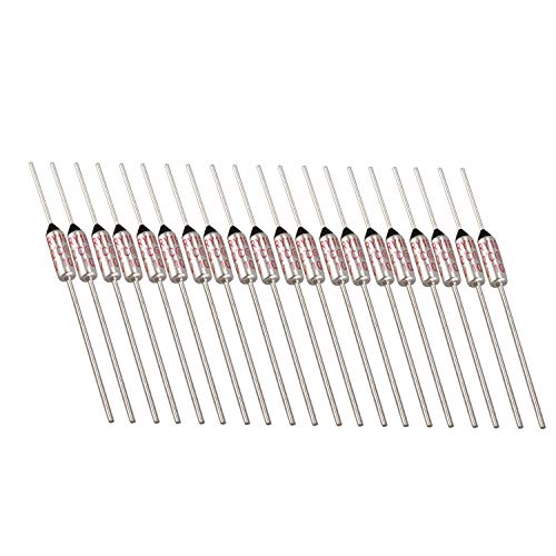 Evarbuild 20 Stück Serie RY 192 Celsius 250 V 10 A Cutoffs Thermosicherung von Evarbuild