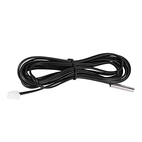 Evarbuild 2M Thermistor Temperatursensor wasserdicht der Sonde 10K 1% 3950 schwarz von Evarbuild