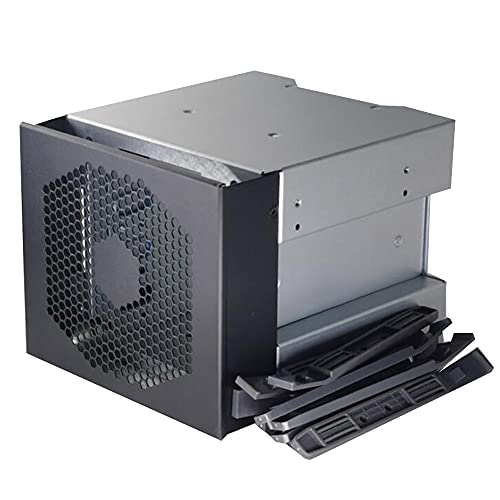 Evarbuild 4-Bucht HDD Festplatten KäFig Gestell mit GroßEr KapazitäT 5 3 X Optische Laufwerks SchäChte 3,5 - Festplatten Einschub Caddie Evarbuild 4-Bucht HDD Festplatten KäFig Gestell mit GroßEr KapazitäT 5 3 X Optische Laufwerks SchäChte 3,5 - Festplatten Einschub Caddie von Evarbuild
