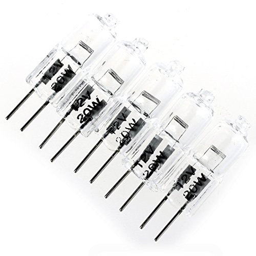 Evarbuild 5 x G4 20 W 12 V Halogen-Leuchtmittel von Evarbuild