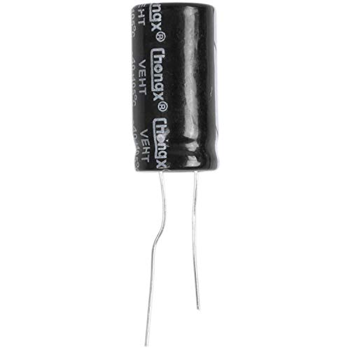 Evarbuild Elektrolytkondensator 1000uF 50V 105C 25x13mm Schwarz (2 Stück) von Evarbuild