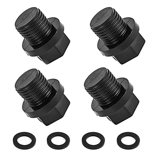 Evarbuild Packung mit 4 Abflussstopfen mit O-Ringen, Pumpenstöpsel, Poolfilter, Ersatz, SPX1700FG für Pumpen von Evarbuild