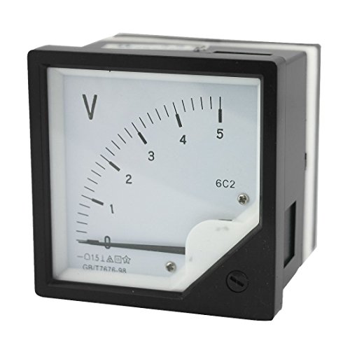 Voltmeter, analog, Kunststoff, rechteckig, Voltmeter, DC 0 – 5 V Voltmeter, analog, Kunststoff, rechteckig, Voltmeter, DC 0 – 5 V von Evazory