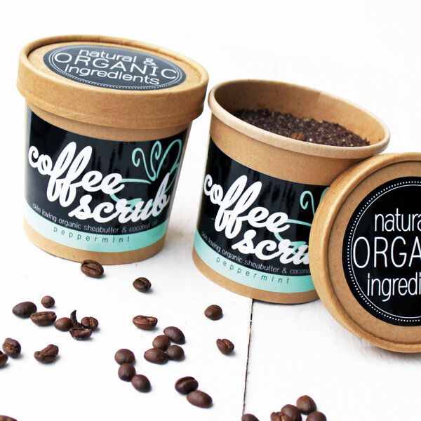 Eve Butterfly Soaps Coffee Body Scrub - Kaffeepeeling - Peppermint von Eve Butterfly Soaps
