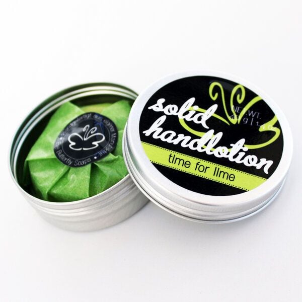 Eve Butterfly Soaps Feste Handcreme Handzahm "Time for Lime" von Eve Butterfly Soaps