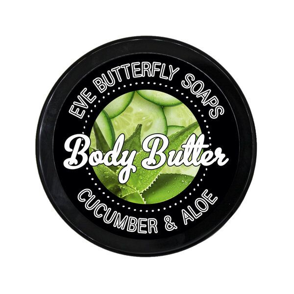 Eve Butterfly Soaps Shea Body Butter "Cucumber & Aloe" von Eve Butterfly Soaps