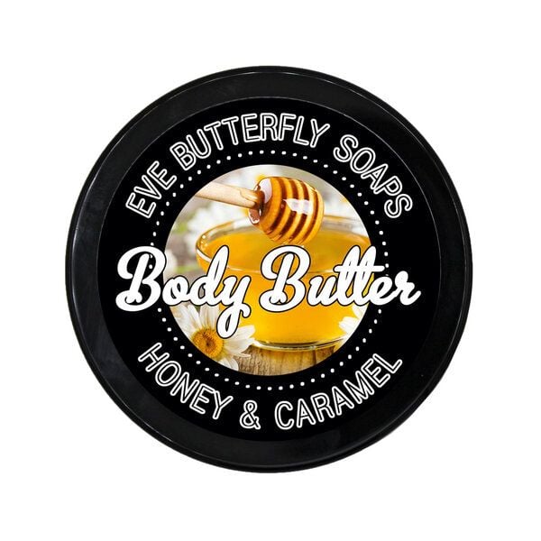 Eve Butterfly Soaps Shea Body Butter "Honey & Caramel" von Eve Butterfly Soaps