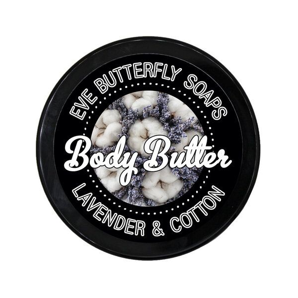 Eve Butterfly Soaps Shea Body Butter "Lavender & Cotton" von Eve Butterfly Soaps