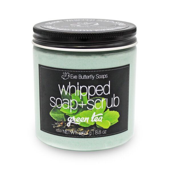 Eve Butterfly Soaps Whipped Soap+Scrub "Green Tea" von Eve Butterfly Soaps