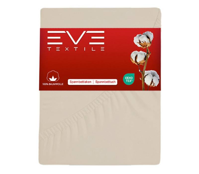 Eve Textile GmbH Spannbettlaken Spannbettlaken - creme von Eve Textile GmbH