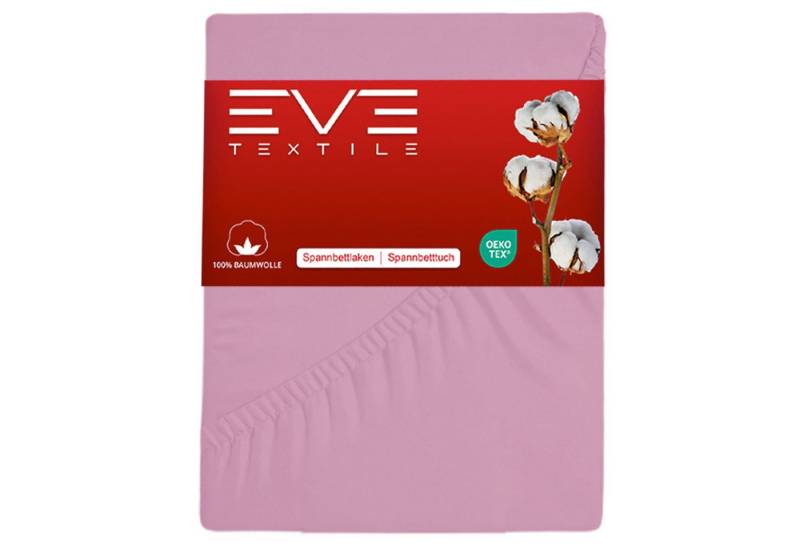 Eve Textile GmbH Spannbettlaken Spannbettlaken - rosa von Eve Textile GmbH