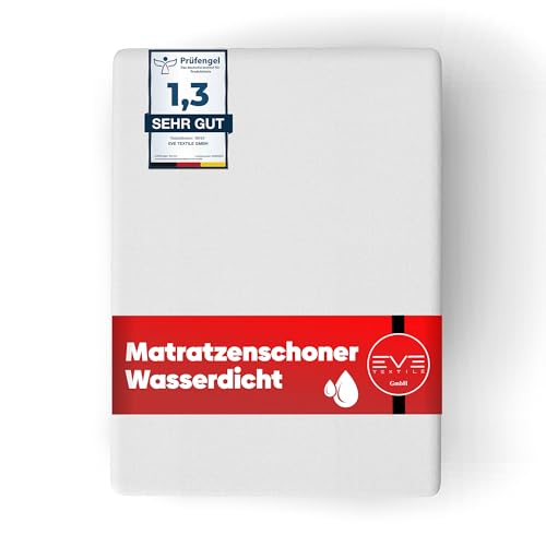 Eve Textile® Matratzen-Topper Wasserdichter Matratzenschoner 60x120 cm; Matratzenauflage, Inkontinenzauflage Matratzenbezug; Milben- & Nässeschutz; bis 30 cm Matratzenhöhe Boxspringbett Bett von Eve Textile GmbH