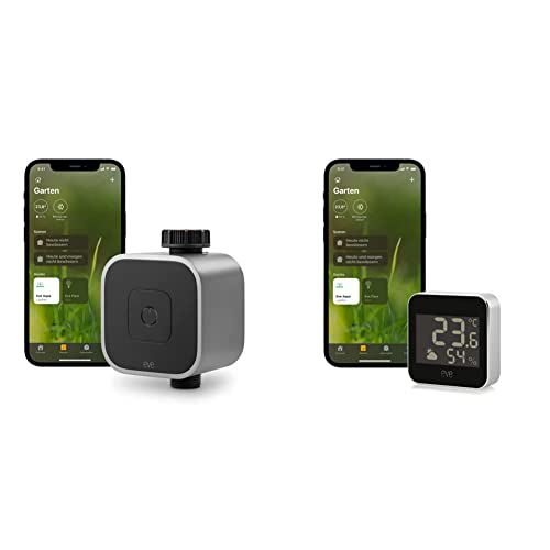 Eve Aqua - Smarte Bewässerungssteuerung per App oder Siri, automatisch bewässern & Weather - Connected Weather Station wit Apple HomeKit technology for tracking temperature Eve Aqua - Smarte Bewässerungssteuerung per App oder Siri, automatisch bewässern & Weather - Connected Weather Station wit Apple HomeKit technology for tracking temperature von Eve