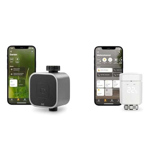 Eve Aqua – Smarte Bewässerungssteuerung per App oder Siri & Thermo - Smartes Heizkörperthermostat von Eve