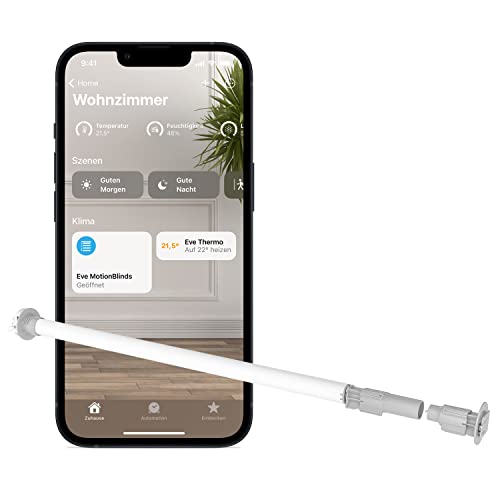 Eve MotionBlinds Upgrade Kit für Rollos (Apple Home) – Motor zum Nachrüsten bestehender Rollos im Innenraum, Zeitpläne, keine Bridge nötig, Bluetooth/Thread von Eve