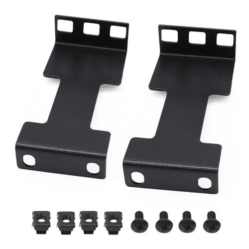 Evecad 1U Server-Rack-Tiefenverlängerung, 100 mm ausziehbare Tiefe, Netzwerk-Rack-Erweiterung, versenktes Rack-Adapter-Set für 1U-Rack, Schwarz Evecad 1U Server-Rack-Tiefenverlängerung, 100 mm ausziehbare Tiefe, Netzwerk-Rack-Erweiterung, versenktes Rack-Adapter-Set für 1U-Rack, Schwarz von Evecad